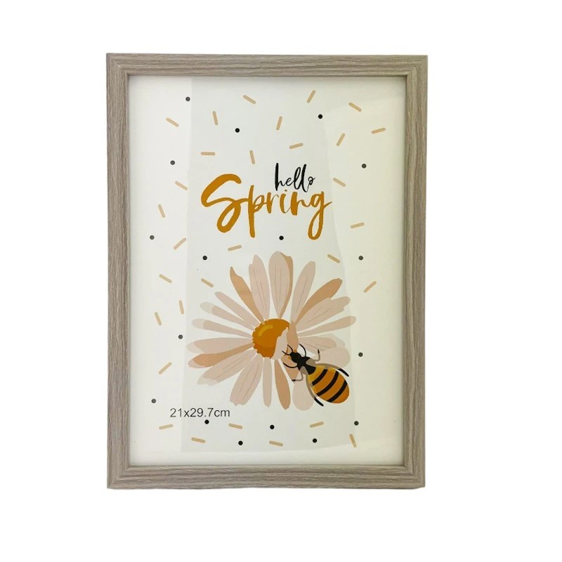 Rama foto Emmett, format A4, 21 x 29.7 cm, lemn, gri - imagine 6